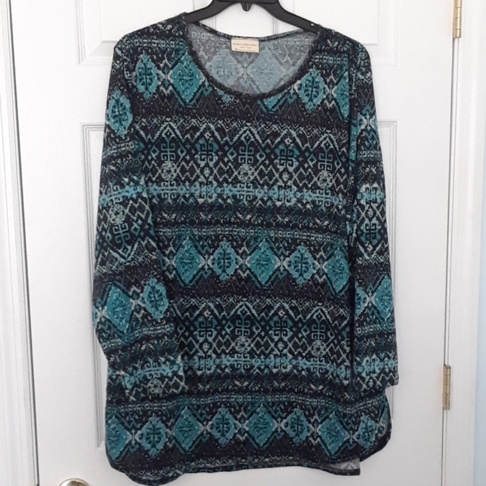 Patrons of peace print tunic